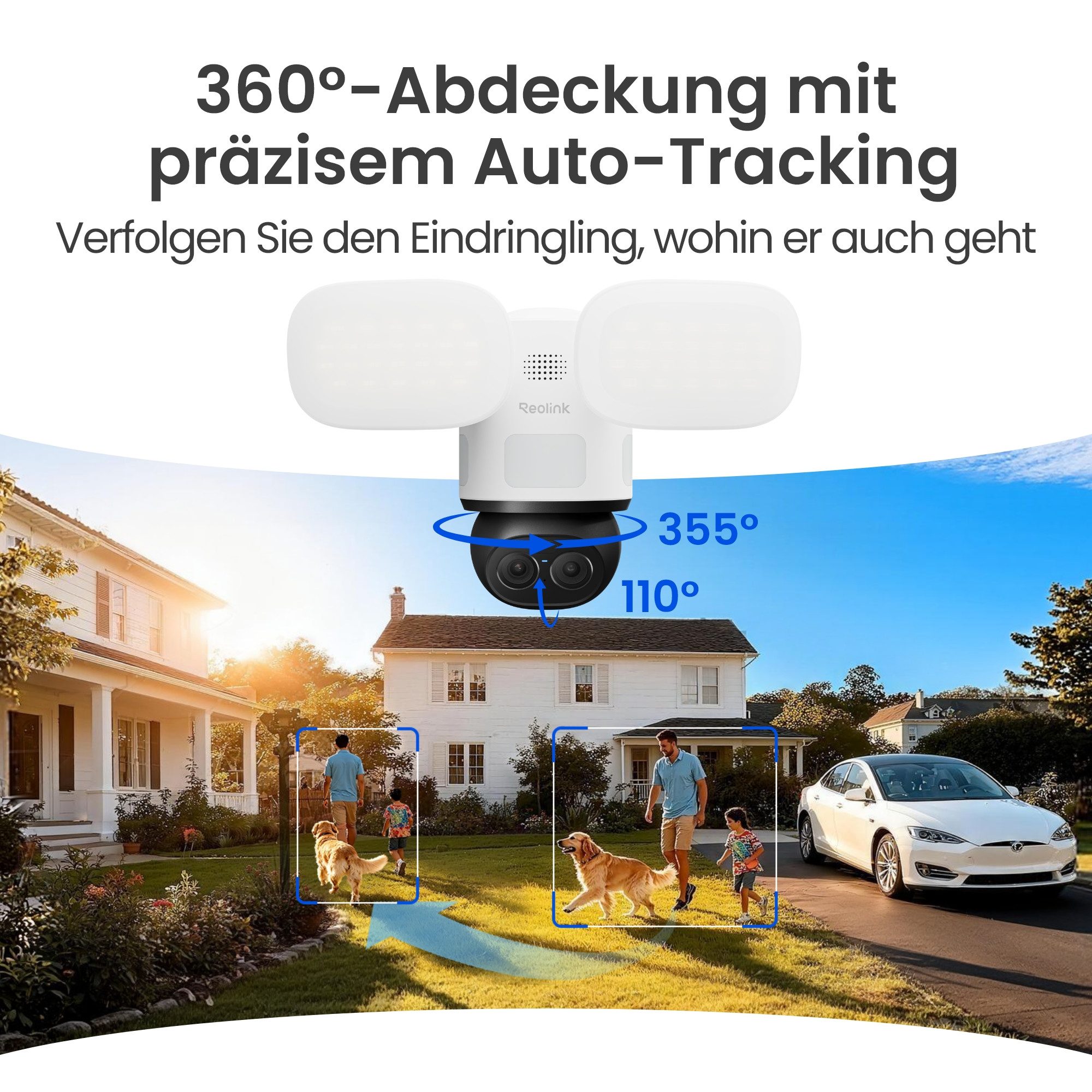 Reolink TrackFlex Floodlight WiFi – 4K-Außenkamera