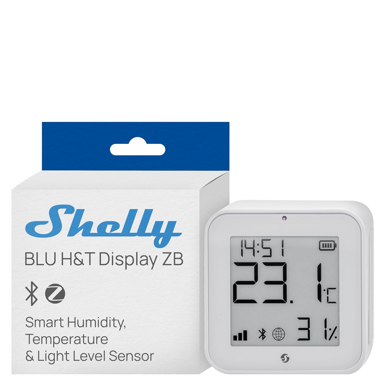 Shelly BLU H&T Display ZB Weiß